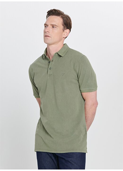 Altınyıldız Classics Haki Erkek Polo T-Shirt 4A4823200066 3