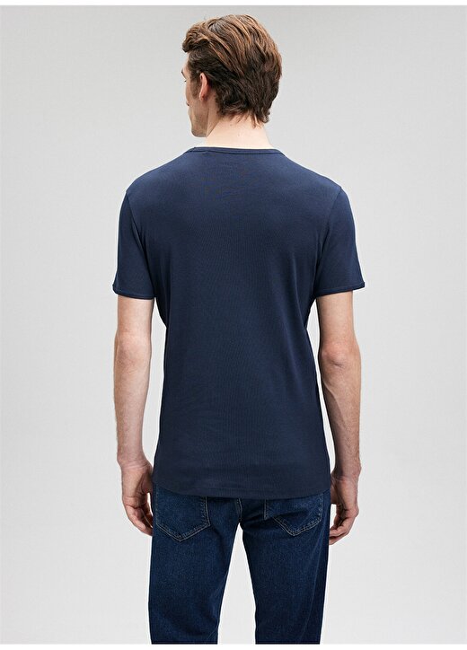 Mavi Koyu Lacivert Erkek T-Shirt 063748-17588 V YAKA TİŞÖRT Lacivert 4