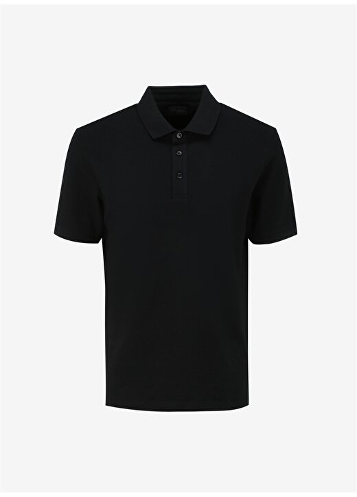 Network Siyah Erkek Slim Fit Polo T-Shirt 1090399 1