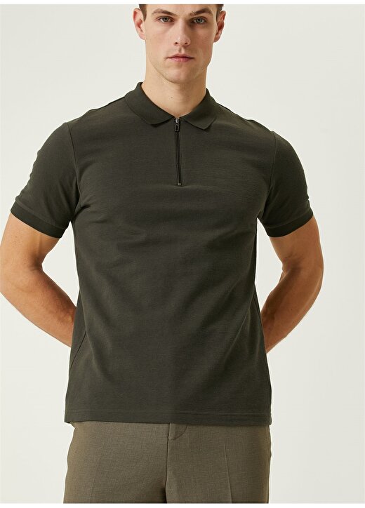 Network Haki Erkek Slim Fit Polo T-Shirt 1090399 2