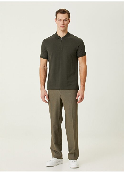 Network Haki Erkek Slim Fit Polo T-Shirt 1090399 3