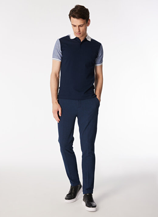 Network Normal Bel Düz Paça Slim Fit Lacivert Erkek Pantolon 1090638 1