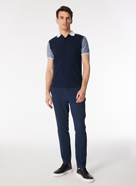 Network Normal Bel Düz Paça Slim Fit Lacivert Erkek Pantolon 1090638 2