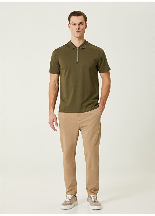 Network Haki Erkek Slim Fit Polo T-Shirt 1090792 3