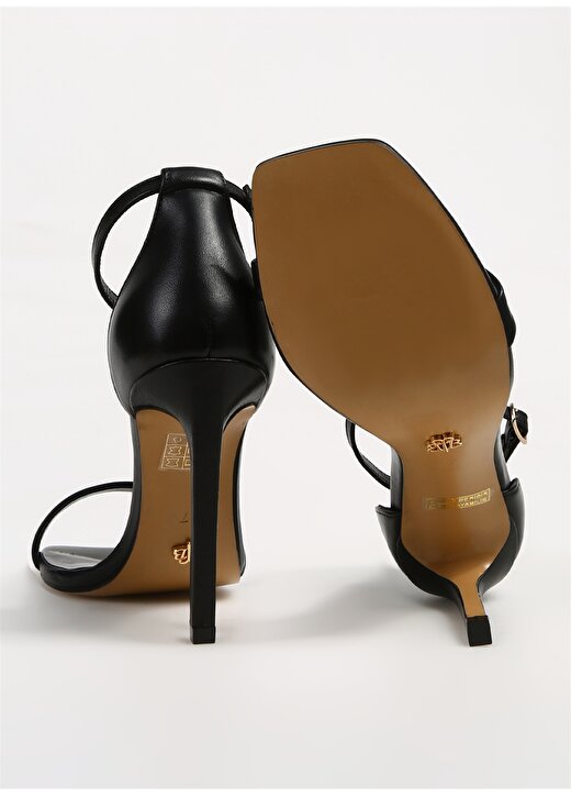 Brooks Brothers Siyah Kadın Deri Topuklu Ayakkabı BBSS24FST001 4