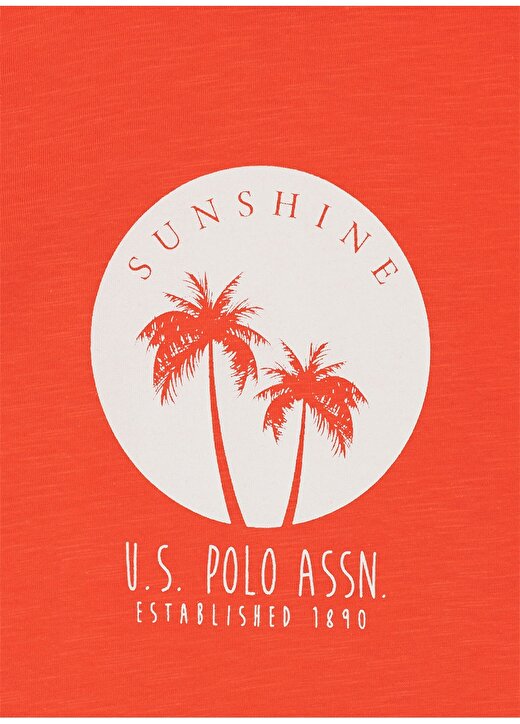 U.S. Polo Assn. Nar Çiçeği Erkek T-Shirt GANISKIDS 3