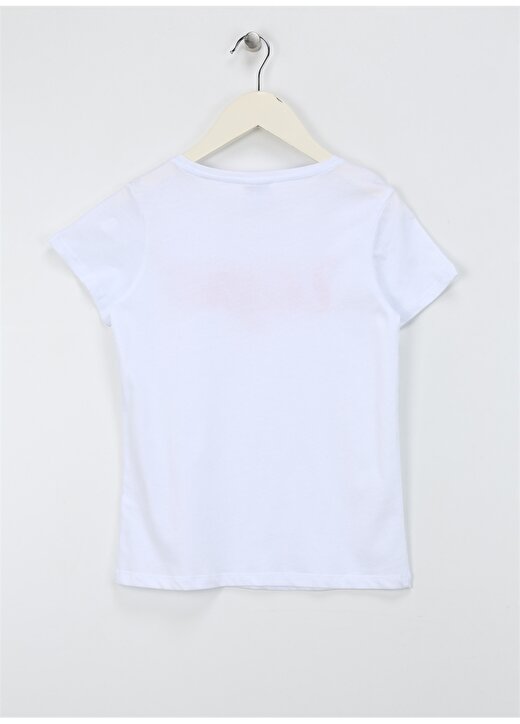 U.S. Polo Assn. Beyaz Kız Çocuk T-Shirt RAIN-IY24 2