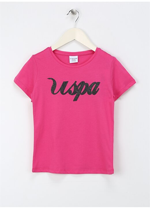 U.S. Polo Assn. Fuşya Kız Çocuk T-Shirt RAIN-IY24 1