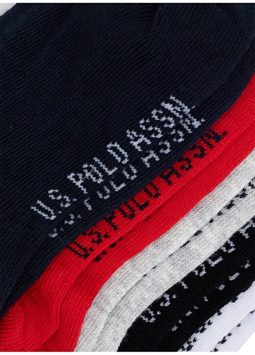 U.S. Polo Assn. Lacivert Erkek Çocuk Sneaker Çorabı EC02-IY24 5'Lİ 3