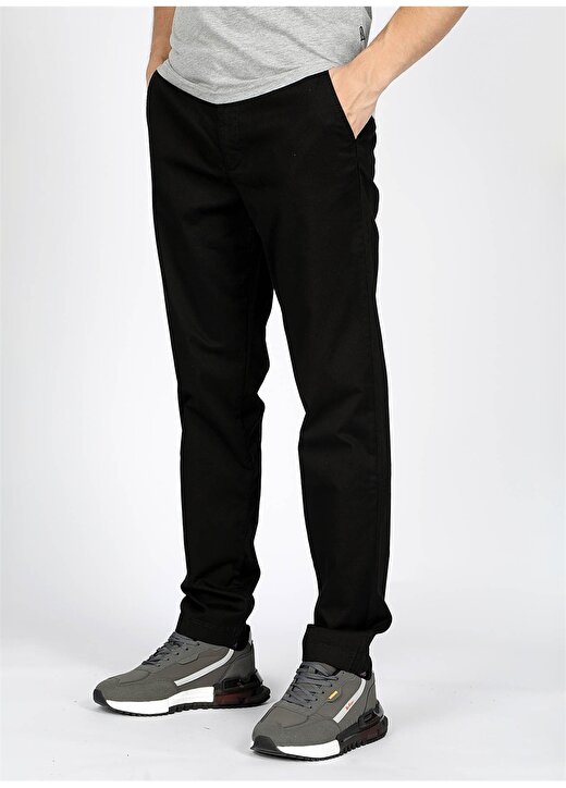 Lee Cooper Normal Bel Slim Fit Siyah Erkek Chino Pantolon 242 LCM 221016 NEW CHINO 2 SİYAH 3