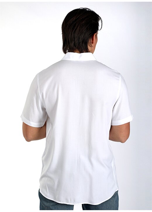 Lee Cooper Regular Fit Beyaz Erkek Gömlek 242 LCM 241002 BASICES BEYAZ 4