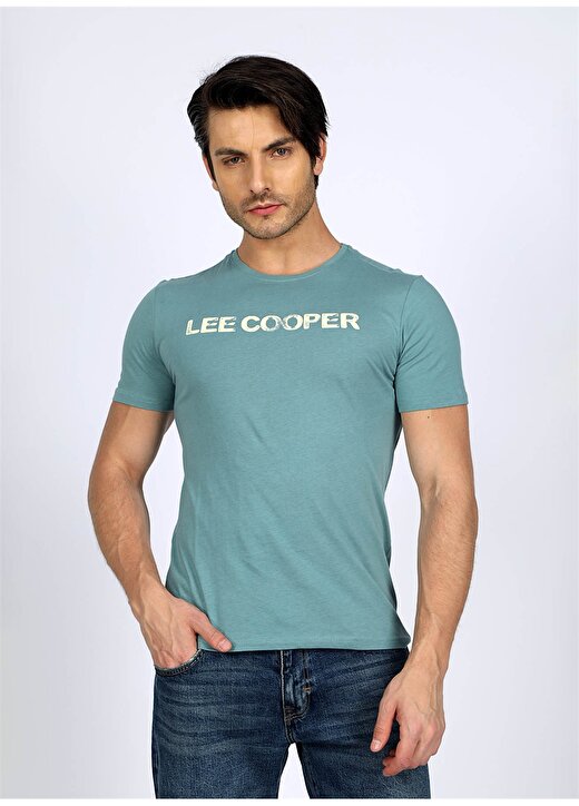 Lee Cooper Yuvarlak Yaka Antrasit Erkek T-Shirt 242 LCM 242018 NEW DRAWING ANTRASİT 2