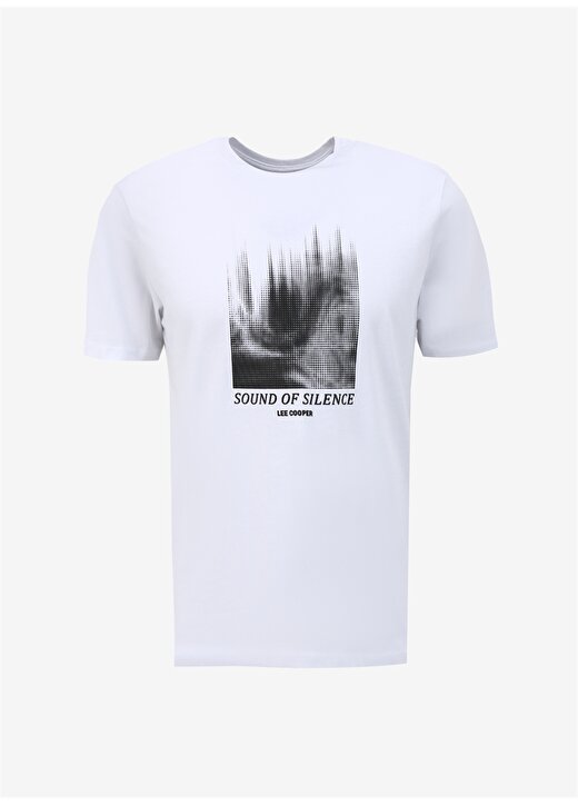 Lee Cooper Yuvarlak Yaka Beyaz Erkek T-Shirt 242 LCM 242003 ALVIN BEYAZ 1