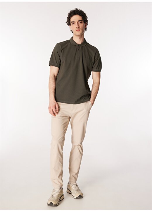 Lee Cooper Yeşil Erkek Polo T-Shirt 242 LCM 242025 TWINS OLIVE 2