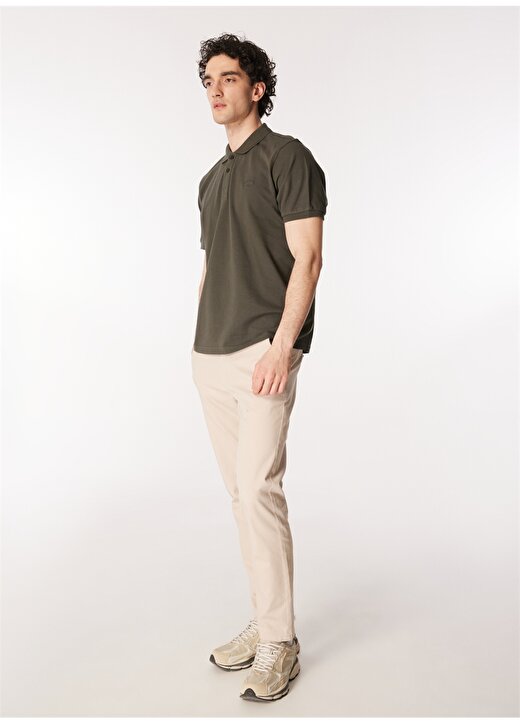 Lee Cooper Yeşil Erkek Polo T-Shirt 242 LCM 242025 TWINS OLIVE 3