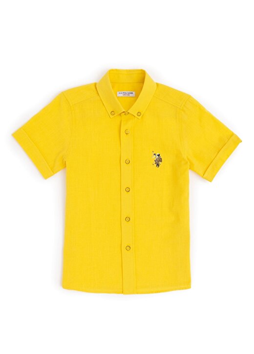 U.S. Polo Assn. Sarı Erkek Çocuk Gömlek ELFYKIDS024Y 1
