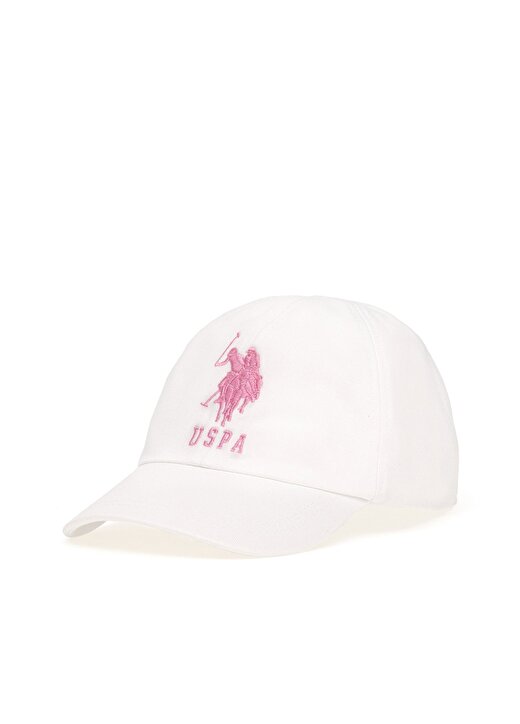 U.S. Polo Assn. Beyaz Kız Çocuk Şapka EDRO-GIRL-IY24 1