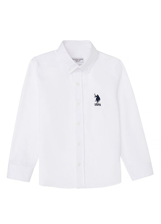 U.S. Polo Assn. Beyaz Erkek Çocuk Gömlek GOXKIDS024Y 1