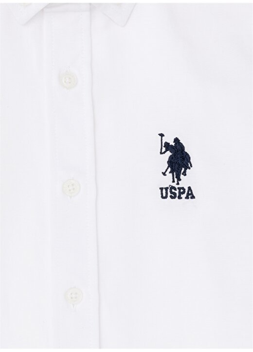 U.S. Polo Assn. Beyaz Erkek Çocuk Gömlek GOXKIDS024Y 3