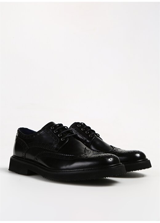 Brooks Brothers Deri Siyah Erkek Klasik Ayakkabı BBSS24MCL002 2