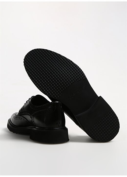 Brooks Brothers Deri Siyah Erkek Klasik Ayakkabı BBSS24MCL002 4