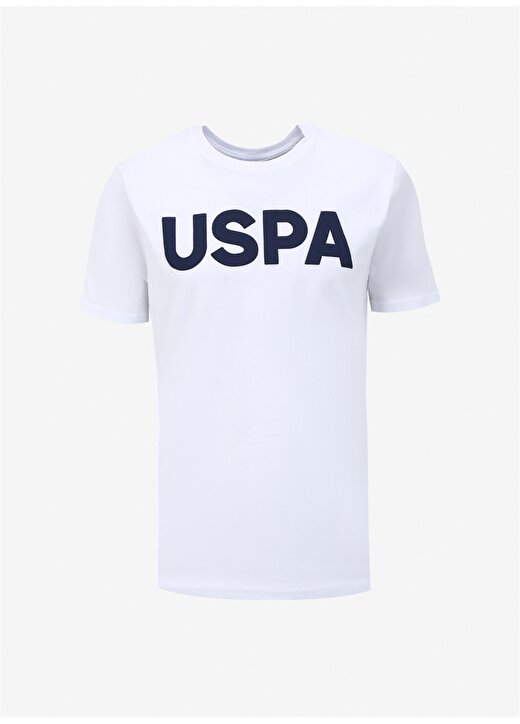 U.S. Polo Assn. Bisiklet Yaka Beyaz Erkek T-Shirt GEARTIY024 1