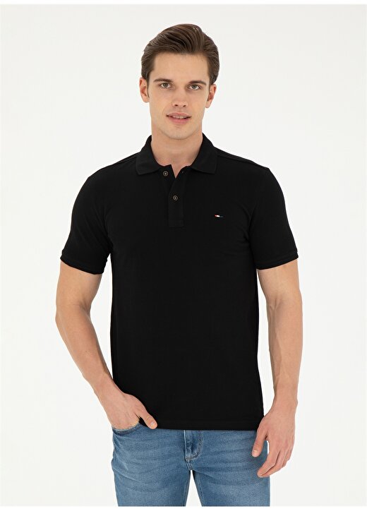 U.S. Polo Assn. Siyah Erkek Slim Fit T-Shirt SEBAHIY024 2