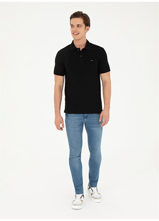 U.S. Polo Assn. Siyah Erkek Slim Fit T-Shirt SEBAHIY024 3