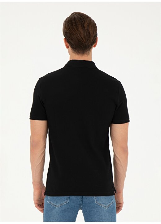 U.S. Polo Assn. Siyah Erkek Slim Fit T-Shirt SEBAHIY024 4