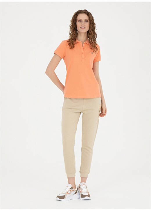 U.S. Polo Assn. Somon Kadın Slim Fit Polo T-Shirt GTP-IY24 3