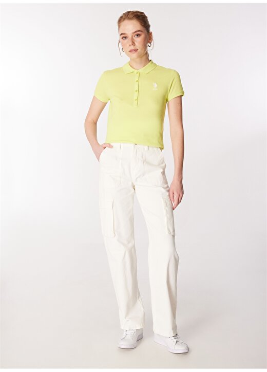 U.S. Polo Assn. Fıstık Kadın Slim Fit Polo T-Shirt TP0124 2