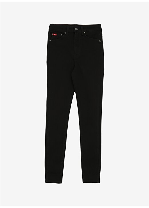 Lee Cooper JAYCEE AKERMAN BLACK Yüksek Bel Dar Paça Super Skinny Siyah Kadın Denim Pantolon 242 LCF 121021 1
