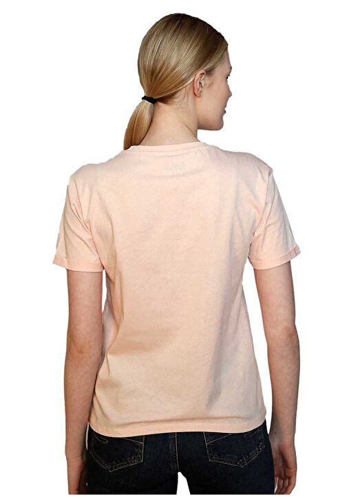 Lee Cooper O Yaka Baskılı Pudra Kadın T-Shirt 242 LCF 242019 COSEP PUDRA 4