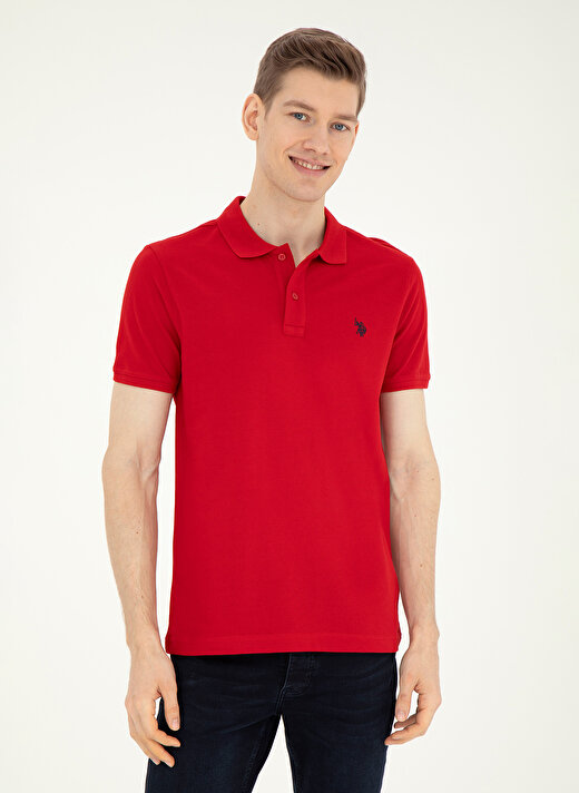U.S. Polo Assn. Kırmızı Erkek Slim Fit T-Shirt GTP04IY024 2