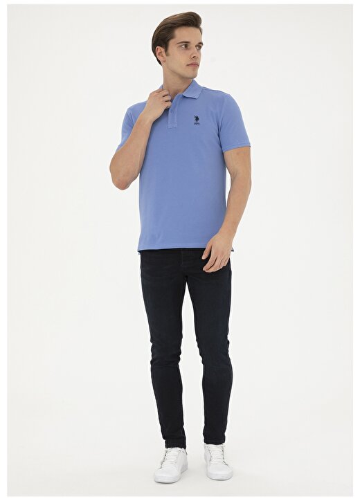 U.S. Polo Assn. Koyu Mavi Erkek Slim Fit T-Shirt TP04IY024 4