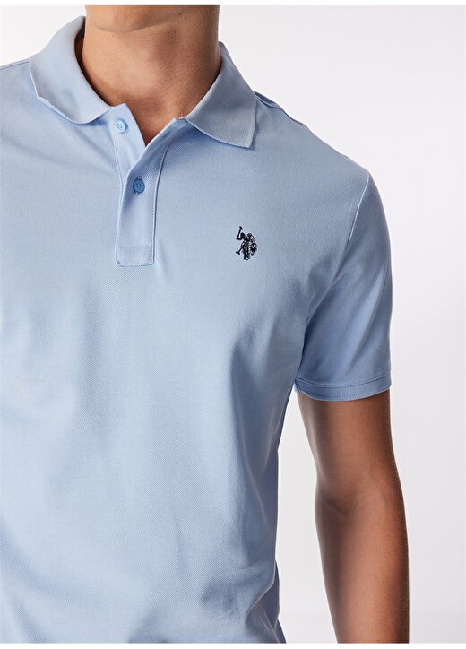 U.S. Polo Assn. Açık Mavi Erkek Slim Fit T-Shirt GTP04IY024 4