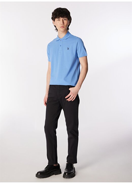 U.S. Polo Assn. Polo Yaka Koyu Mavi Erkek T-Shirt GTP04IY024 2