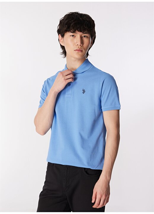 U.S. Polo Assn. Polo Yaka Koyu Mavi Erkek T-Shirt GTP04IY024 3
