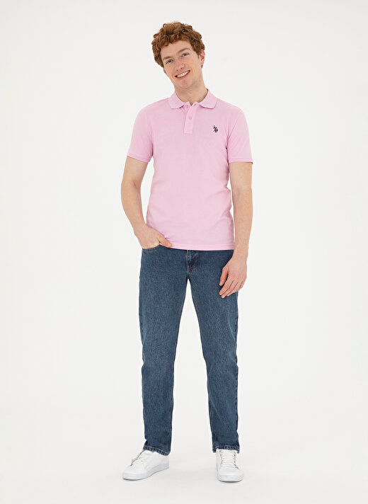 U.S. Polo Assn. Pembe Erkek Slim Fit T-Shirt GTP04IY024 4