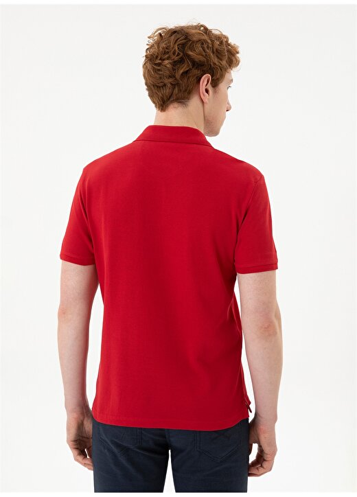U.S. Polo Assn. Polo Yaka Kırmızı Erkek T-Shirt TP04IY024 3