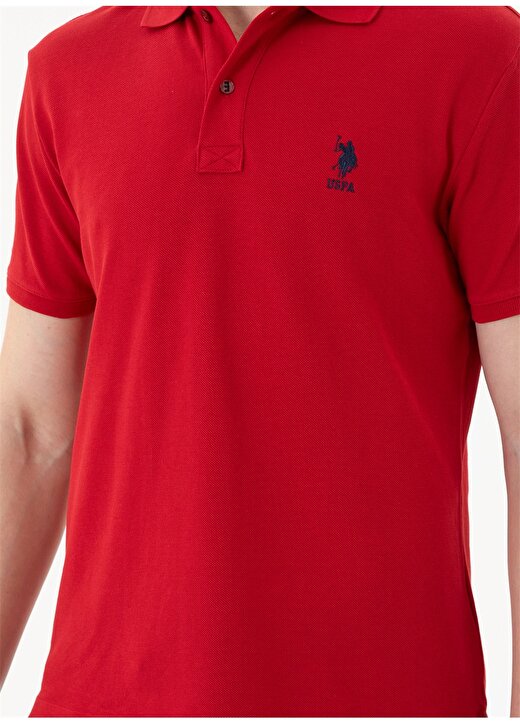U.S. Polo Assn. Polo Yaka Kırmızı Erkek T-Shirt TP04IY024 4