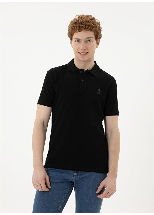 U.S. Polo Assn. Polo Yaka Siyah Erkek T-Shirt TP04IY024 1