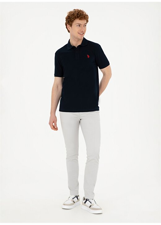 U.S. Polo Assn. Koyu Lacivert Erkek Slim Fit T-Shirt GTP04IY024 4