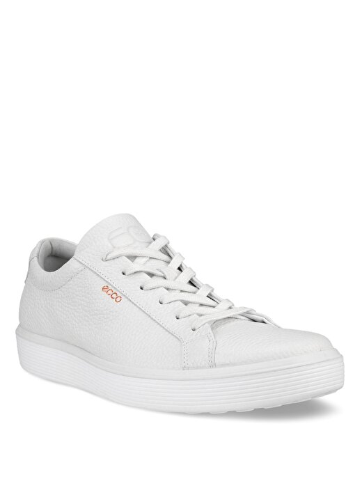 Ecco Deri Beyaz Erkek Günlük Ayakkabı Soft 60 M White 3