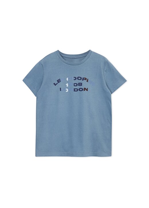Lee Cooper Baskılı İndigo Erkek Çocuk T-Shirt 242 LCB 242004 ASTIN İNDİGO 1
