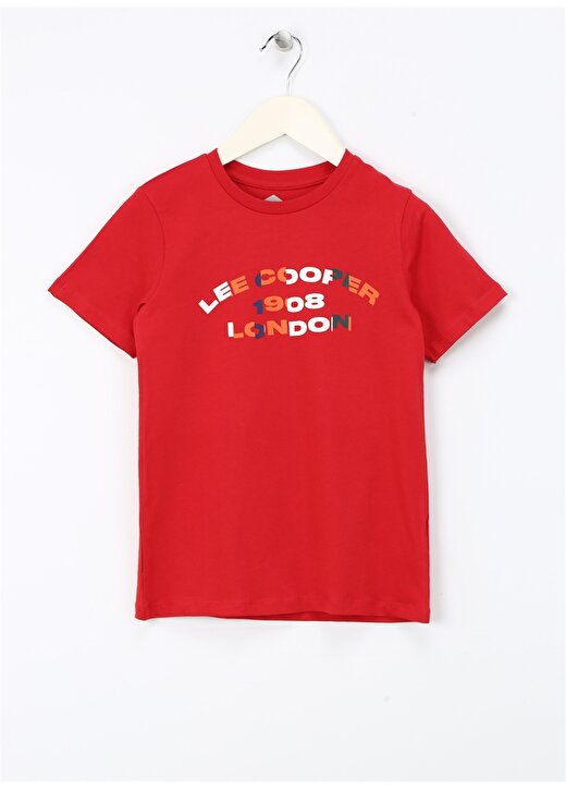 Lee Cooper Baskılı Kırmızı Erkek T-Shirt 242 LCB 242004 ASTIN KIRMIZI 1