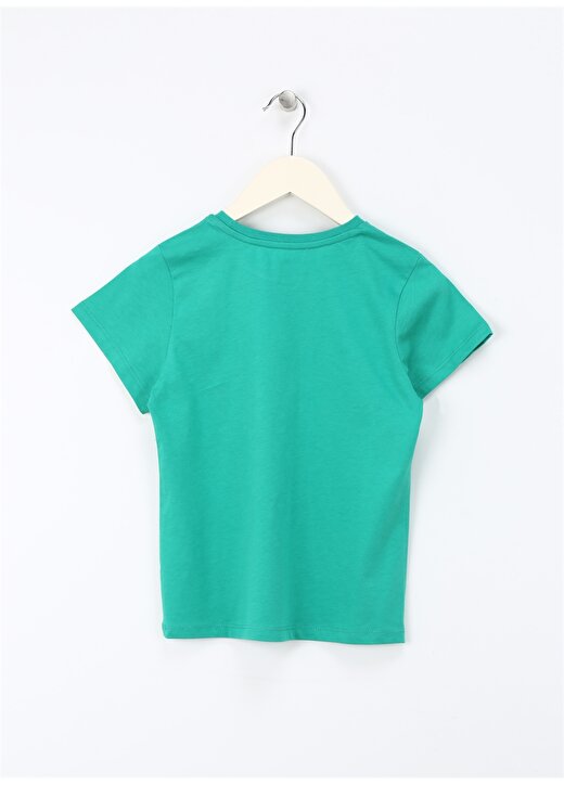Lee Cooper Baskılı Yeşil Kız Çocuk T-Shirt 242 LCG 242002 IMELDA YEŞİL 2