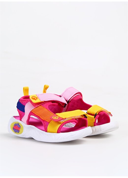 Pembe - Çok Renkli Kız Çocuk Sandalet 2