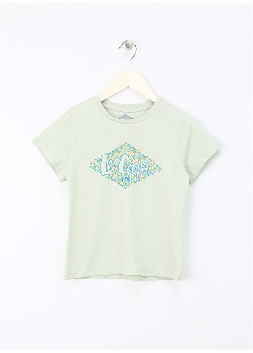 Lee Cooper Baskılı Mint Kız Çocuk T-Shirt 242 LCG 242003 FLOWERS MINT 1