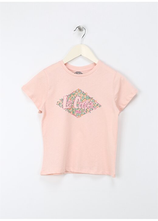 Lee Cooper Baskılı Pudra Kız Çocuk T-Shirt 242 LCG 242003 FLOWERS PUDRA 1